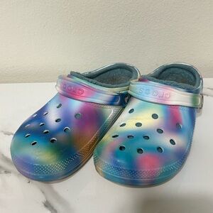 Crocs Classic‎ Lined Solarized Clogs Size 8M